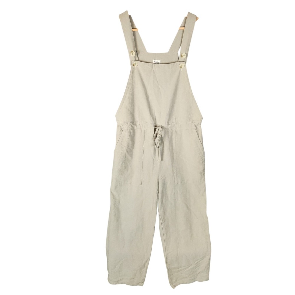 Rhythm Jumpsuit Women's XS Sage Green Linen Blend Verona Drawstring Wide-Leg